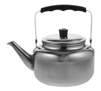 Hemoton Hervidor de agua caliente de acero inoxidable, tetera de acero inoxidable, tetera de acero inoxidable, hervidor de agua, tetera hervida, tetera silbante, tetera grande