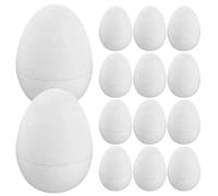 HEMOTON Huevos para Manualidades de Color Claro, 30 Piezas, Huevos Falsos de Simulación Que Se Pueden Abrir, Accesorios Multifunción para Decoración y Recuerdos de Fiesta