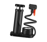 HEMOTON Inflado Manual para Neumáticos Scooter Compresor de Aire Portátil con Manómetro Presión PSI de Usar y Ahorrador de Espacio para Emergencias