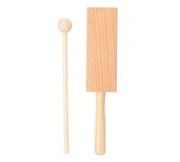 HEMOTON Instrumento Musical Educativo Duradero Bloque De Percusión De Madera Juguete Para Niños Y Niñas Caqui Para Niños Y Niñas