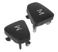 HEMOTON Interruptor de Audio Estéreo para Coche Negro 2 Piezas, Botón M para Volante Compatible con Escort, Accesorio de Repuesto Interior, Control de Volumen Preciso y Duradero