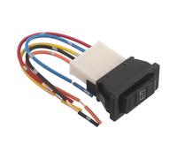 HEMOTON Interruptor de Ventana del Coche Eléctrico con Enchufe y Cable, 4 Pines, Regulador de Elevación de Vidrio, Botón de Control para Elevalunas Eléctrico, Uso Automotor y Reemplazo