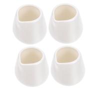 HEMOTON Jarras De Leche De Cerámica 4 Mini Tazas Para Desayuno Y Salsa Con Base Antideslizante Fácil De Limpiar 1.96X1.77X1.57 Pulgadas