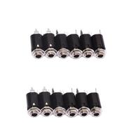 HEMOTON Juego 12 Piezas conector salida guitarra conector jack guitarra incrustaciones diapasón pegatinas electrica bajo clavija