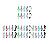 HEMOTON Juego De 4 Soportes Para Partituras Con Diseño De Notas Y Clip Para Libros De Música Para Piano Material Resistente 10 Unidades X 4