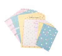 HEMOTON Juego de Papelería de Papel Diseño Floral Hermoso 6 Sobres y Papel de para Escritura Cómoda y Creativa en y Notas