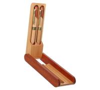 HEMOTON Juego de Plumas Estilográficas Set Práctico y de Madera con Caja de Madera, Diseño Elegante de Dos Bolígrafos y Escritura para Oficina y Escuela