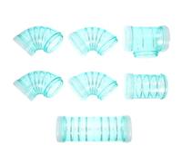 HEMOTON Juego de Tubos de Plástico para Jaula de Hámster DIY Conector de Laberinto Externo para Cobayas y Ardillas Túnel Seguro para Ejercicio y Expansión del Hábitat Color Azul Claro