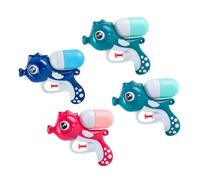 HEMOTON Juguete Acuático para 4 Piezas Forma de Caballito de Mar, Pistola de Agua para Playa y Piscina, Colores Surtidos, Adecuado para Juegos al Aire Libre y Baño Color Aleatorio
