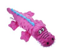 HEMOTON Juguete de cocodrilo Que Suena compañero masticadores echar los chirrido Masticar Cosa para Juguete chillón con Forma de Animal Jugar Juguete Felpa Violet