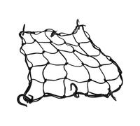HEMOTON Kayak Gear Holder Net, Paddle Board Cargo Net with Hooks, 40x40 cm Black Nylon Mesh for Fishing and Outdoor Adventures