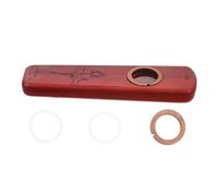 HEMOTON Kazoo de Madera Instrumento Musical Kazoos para Adultos Principiantes Portátil Aprender Acompañamiento Música