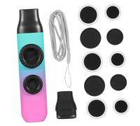 HEMOTON Kazoo Doble Cuerda, Instrumento Musical De Plástico Seguro, Color Degradado Azul-verdoso, Tono Ajustable Alto, Adecuado Para Niños y Acompañamiento De Guitarra