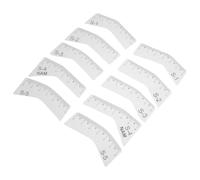 HEMOTON Kit de Herramientas para Cejas Reutilizable Plantilla de Plástico 5 Pares Guía de Posicionamiento Preciso para Diseño y Maquillaje en Uso Casero y Profesional