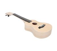 HEMOTON Kit de Ukulele DIY para Construcción de Madera Natural Proyecto Educativo Stem con Caja de Sonido Redonda para Actividades Escolares y Familiares