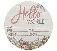 HEMOTON letrero anuncio nacimiento madera regalos shower regalos para recien nacido señal anuncio nacimiento apoyo la foto los signos del nombre del bebé emblemas