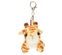 HEMOTON Llavero de Peluche de Jirafa Suave y Decorativo Colgante de Animal de Felpa para Llaves Mochila y Bolso Regalo Adorable para Amantes de Animales