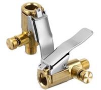 HEMOTON Mandril para Inflar Neumáticos de Coche 2 Piezas, Conexión Rápida con Botón de Liberación, Boquilla de Aire Automática, Accesorio Compatible para Compresores y Mantenimiento