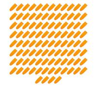 HEMOTON Mangas Dedos Antideslizantes y Resistentes Al Desgaste, 100 Unidades, Látex Grueso Naranja, Cobertura Cómoda y Reutilizable Para Protección Manual Trabajo y Escritura