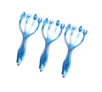 HEMOTON Masajeador de Rodillos de Cuatro Garras Herramienta de Masaje Corporal Pequeña y Conveniente 3 Piezas Material Abs y Pp para Pies y Espalda Adecuado para Oficina y Ducha