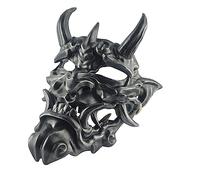 HEMOTON Máscara Cosplay de Resina Plateada y Cobre Máscara de Halloween y Terrorífica para Fiesta Carnaval y Decoración para Adultos