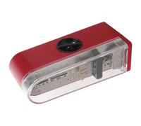 HEMOTON Metrónomo Mecánico Preciso para Piano y Guitarra, Color Rojo, Tamaño Mini, Portátil para Batería, Violín y Ukelele, Accesorio Musical para Práctica y Exámenes