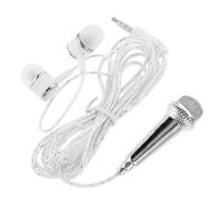 HEMOTON Micrófono Miniatura Portátil para Cantar y Grabación Micrófono De Teléfono De Mano Cable para Ktv Fiestas y Ensayos