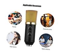 HEMOTON Micrófono para Estudio y Transmisión con Función Eco y Soporte Ajustable Compatible Estándar