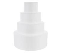 HEMOTON Molde de Espuma para Pastel DIY 4 Piezas en Color Blanco, Espuma Creativa para Decoración de Tartas y Práctica Manual en Proyectos Hechos a Mano