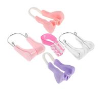 HEMOTON Moldeador de Nariz para Mujeres Clip Nasal Invisible de Silicona y Plástico, Uso Día y Noche, 5 Piezas para Mejorar la Forma y Elevación del Puente Nasal