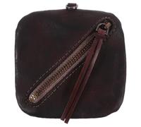 HEMOTON Monedero de Cuero Multifuncional para Mujer Mini Bolso Pequeño Cremallera Color Marrón Oscuro Ligero y Práctico para Tarjetas y Dinero Adecuado para Uso Diario y Obsequio