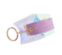 HEMOTON Monedero Transparente Holográfico Mini para Mujer y Niña Bolsa Porta Monedas Ligera y Portátil Diseño Iridiscente Resistente para Uso Diario y Viaje