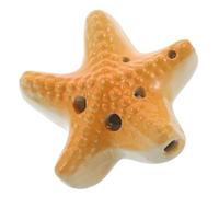 HEMOTON Ocarina de Estrella de Mar de Cerámica Clave C Flauta Ocarina de Seis para Principiantes Instrumento Musical de Viento para Educación Musical y Regalos Playa