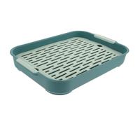 HEMOTON Orinal para Conejos y Hámsteres de Plástico Verde Rectangular, Seguro y Previene Que Queden Atrapados los Pies, Adecuado para Jaulas Pequeñas y Entrenamiento de Baño