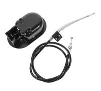 HEMOTON Palanca con Sillón Liberación de Reclinable de Aluminio para Cable | Resorte de 12, 5cm y Longitud Total de 96cm, Color Negro, Incluye Clip y Mecanismo de Recambio