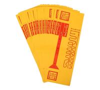 HEMOTON Papel de Símbolos Espirituales Taoístas para Ceremonias Públicas, 20 Piezas Amarillas Portátiles para Bendiciones y Festivales Tradicionales Chinos