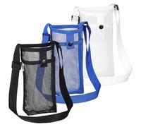 HEMOTON Paquete de 3 bolsas de malla para botellas de agua, soportes cruzados ajustables para botellas, ligeros y portátiles para senderismo, caminar, viajes y uso diario