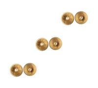 HEMOTON Par De 3 Piezas platillos de dedo de cobre instrumentos musicales organos musicales casa dance dimensions zills de cobre Platillo de dedo de bronce Egipto traje de baile
