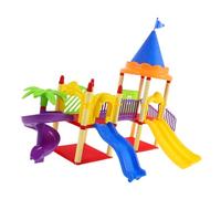 HEMOTON para Casa De Muñecas En Miniatura con Tobogán Minitobogán De Plástico Mesa De Arena Manualidades para Casa De Muñecas para Un Juego Imaginativo Diversión En