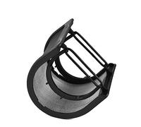 HEMOTON Parabrisas Pantalla Reventada Forma Prueba de Viento Doble Capa Filtro de Pantalla Antiviento para Grabación y Streaming