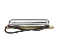 HEMOTON Pastilla Cromada De Bobina Simple Para Bajo Guitarra Eléctrica Tubo Pastilla Plateada