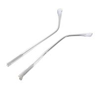 HEMOTON Patillas de Repuesto para Gafas Vintage Azul Cristal, Kit de Reparación Doble Diente en Resina y Metal, Compatibles para Restauración y Reemplazo de Patillas de Montura,