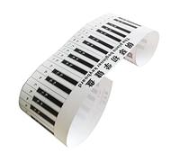 HEMOTON Pegatina De Teclado De Piano De Simulación Teclado De Piano Para Principiantes Para Decoración y Práctica Casa o Escuela