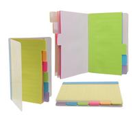 HEMOTON Pegatinas de Notas Prácticas, Notas Adhesivas de Colores, Papel, Amarillo, 3 Libros, para Planificación de Actividades y Recordatorios, Uso Escolar