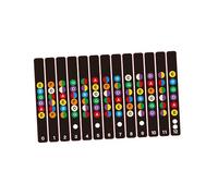 HEMOTON Pegatinas para Diapasón de Guitarra Guía de Trastes Etiquetas para Notas Aprendizaje de Guitarra Práctica de Violín