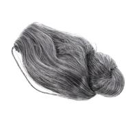 HEMOTON Peluca Abuela Cosplay Realista Gris Plateada Corto Rizado Sintético Cómodo Transpirable para Halloween Fiesta Disfraz Mujer