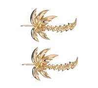 HEMOTON Pendientes Colgantes Diseño de Cocotero Aleación Dorada Joyería Informal para Mujer y Niña Accesorios de Oreja para Fiesta y Uso Diario