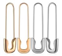 HEMOTON Pendientes de Alfiler para Mujer 2 Pares de Aleación Resistente en Plata y Oro para Eventos y Moda