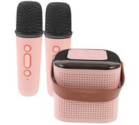 HEMOTON Pequeño Altavoz con Micrófono para Karaoke para Niños Y Niñas Mini Karaoke Set Portátil Elegante