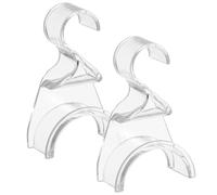 HEMOTON Perchas Organizador Decorativo y Resistente para Bolsos 2 Pcs de Acrílico Transparentes para Armario y Guardarropa Moderno